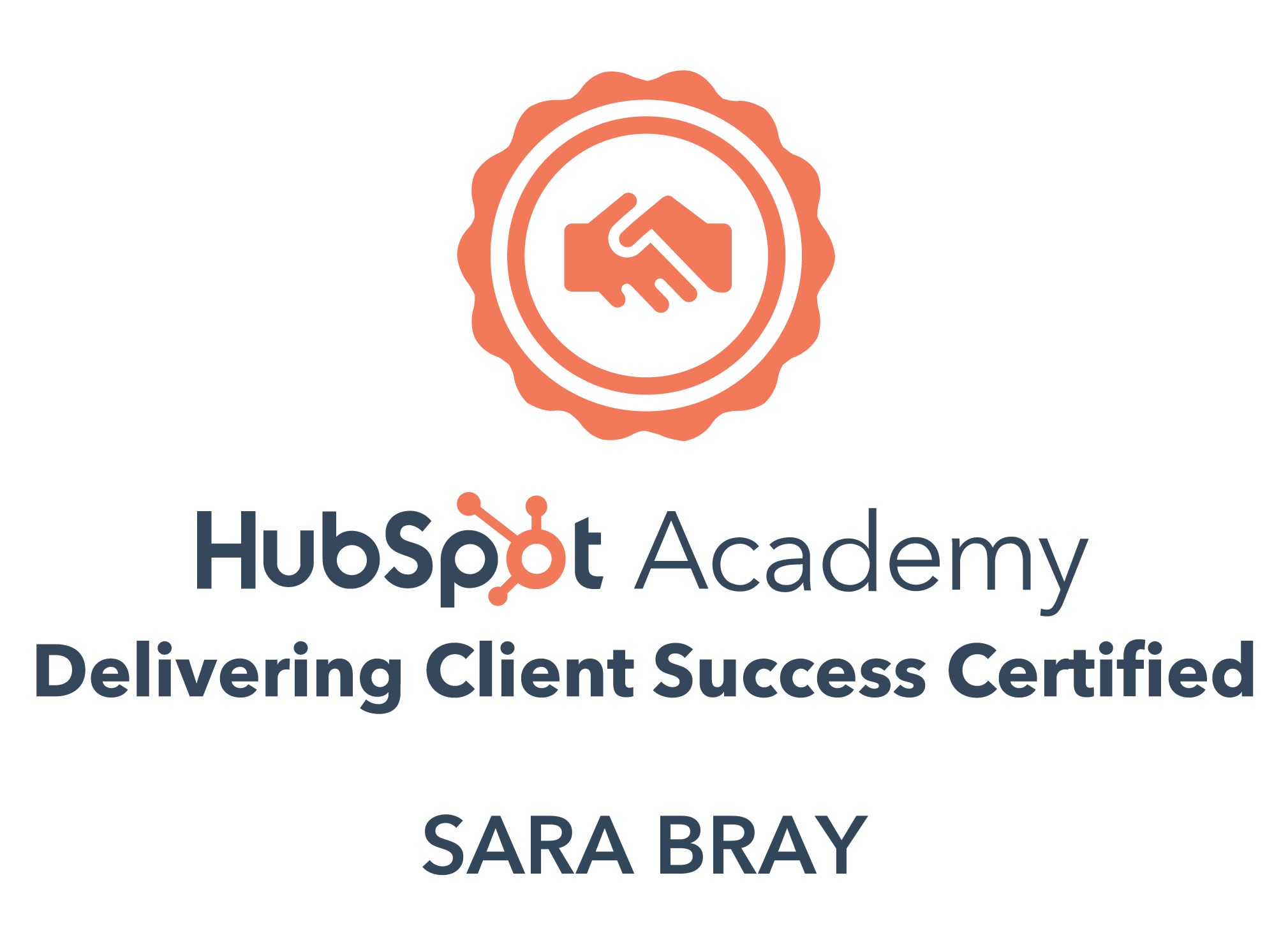 Sara’s Certifications